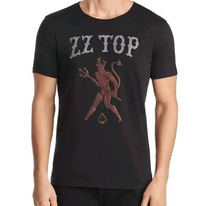 John Varvatos Black ZZ Devil Graphic Tee Tshirt XL